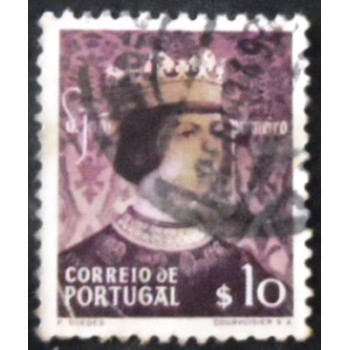 Imagem similar à do selo postal de Portugal de 1949 King Joao I