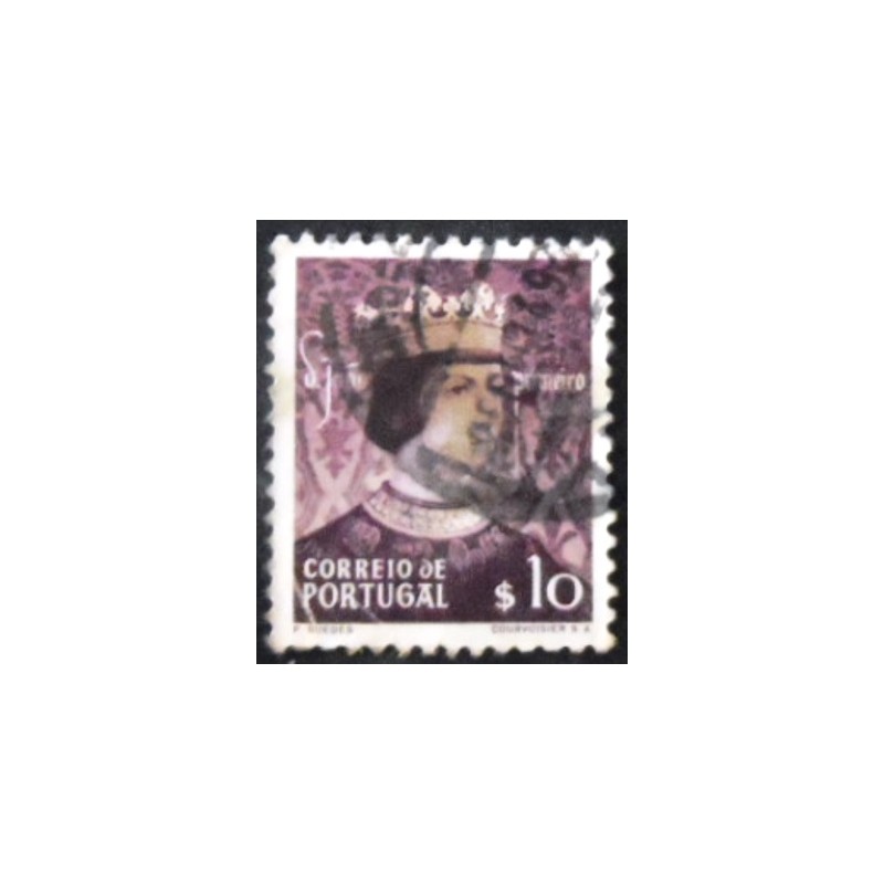 Imagem similar à do selo postal de Portugal de 1949 King Joao I