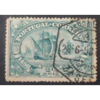 Selo postal de Portugal de 1898 Fleet of Vasco da Gama 2½