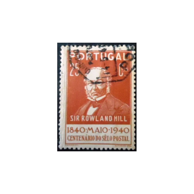 Selo postal de Portugal de 1940 Sir Rowland Hill  25