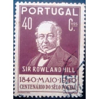 Selo postal de Portugal de 1940 Sir Rowland Hill 40