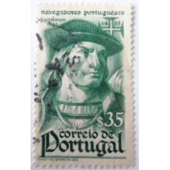 Selo postal de Portugal de 1945 Bartolomeu Dias U