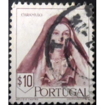 Selo postal de Portugal de 1947 Caramulo