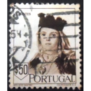 Selo postal de Portugal de 1947 Avintes U