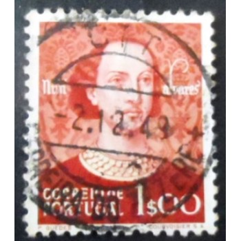 Selo postal de Portugal de 1949 Nuno Álvares Pereira