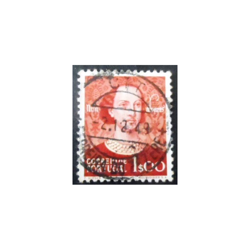 Selo postal de Portugal de 1949 Nuno Álvares Pereira