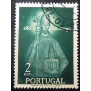 Selo postal de Portugal de 1958 St.Theotonius 2