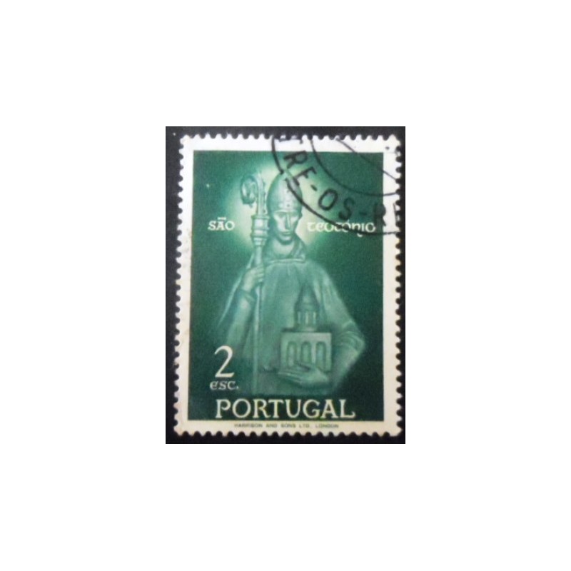 Selo postal de Portugal de 1958 St.Theotonius 2