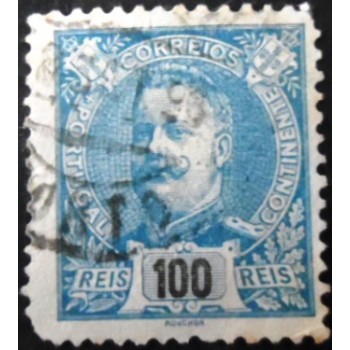 Imagem similar à do selo postal de Portugal de 1895 King Carlos I 100