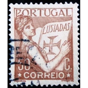 Imagem similar à do selo postal de Portugal de 1931 Lusíadas 50 U
