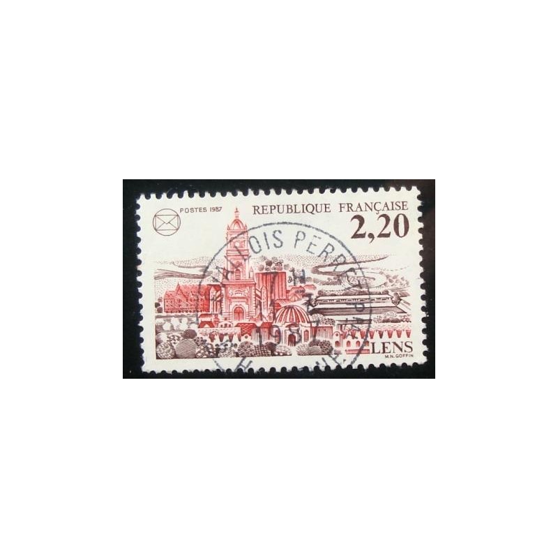 Imagem similar à do selo postal da França 1987 French Federation of Philatelic Societ