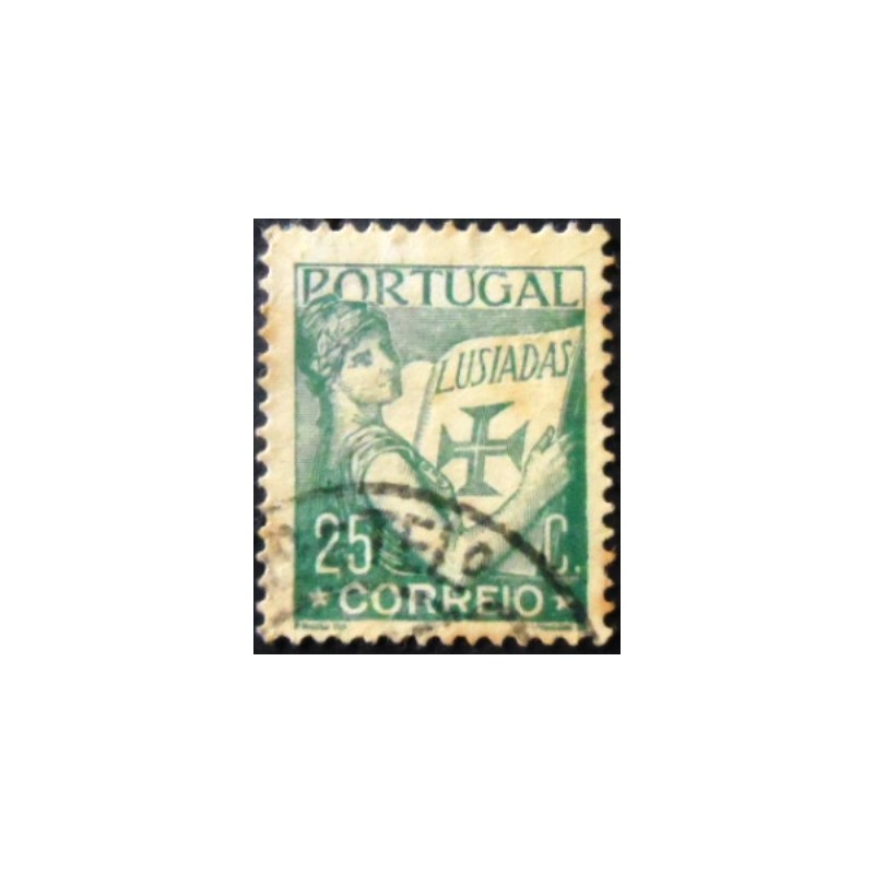 Imagem similar à do selo postal de Portugal de 1931 Lusiads 25 U