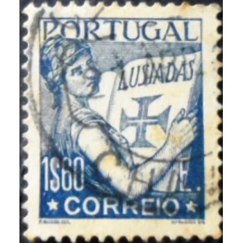 Selo postal de Portugal de 1933 Lusíadas 1,60