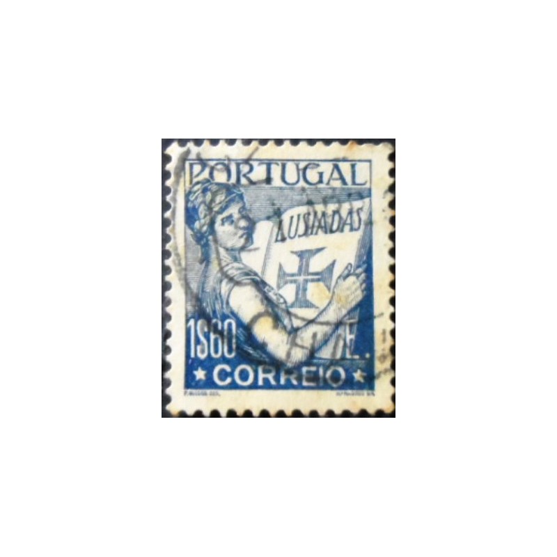 Selo postal de Portugal de 1933 Lusíadas 1,60