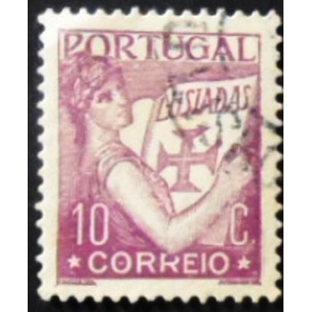 Selo postal de Portugal de 1931 Lusíadas 10