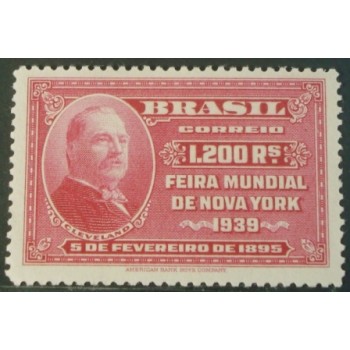 Selo postal do Brasil de 1939 Cleveland N