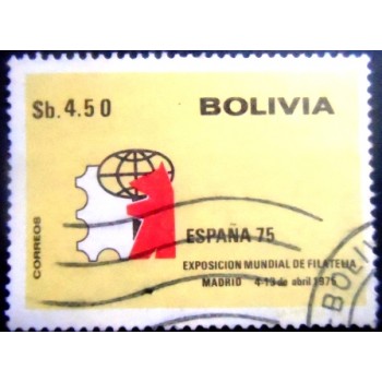 Selo postal da Bolívia de 1975 España 75 - Emblem