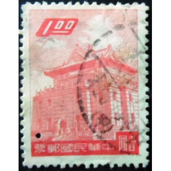 Selo postal de Taiwan de 1959 Chu Kwang Tower 1