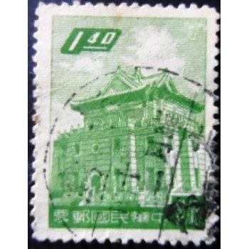 Selo postal de Taiwan de 1959 Chu Kwang Tower 1,40