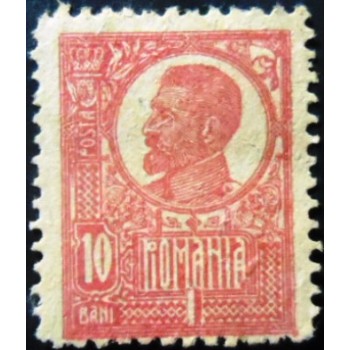 Selo postal da Romênia de 1920 Ferdinand I 10