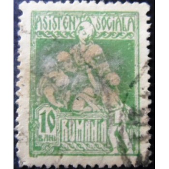 Selo postal da Romênia de 1921 Nursing