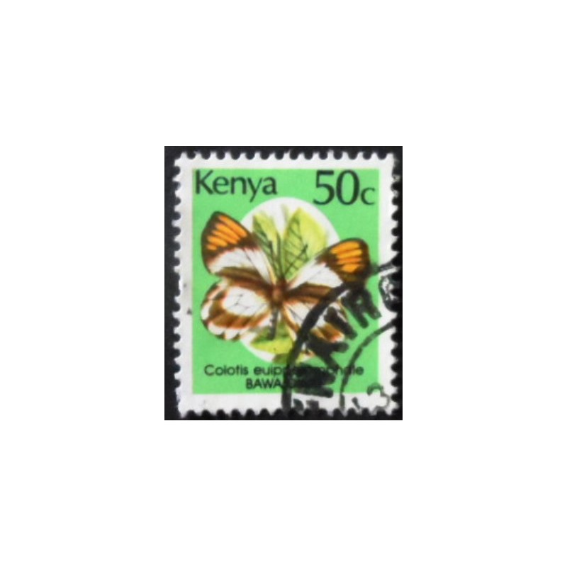 Selo postal do Quênia de 1988 Smoky Orange Tip
