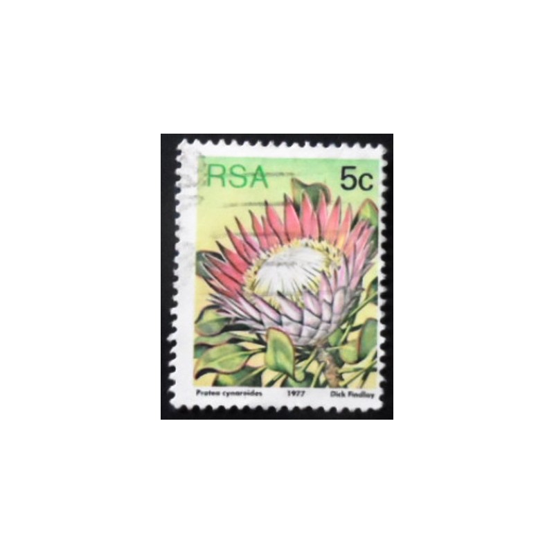 Selo postal da África do Sul de 1982 King protea C