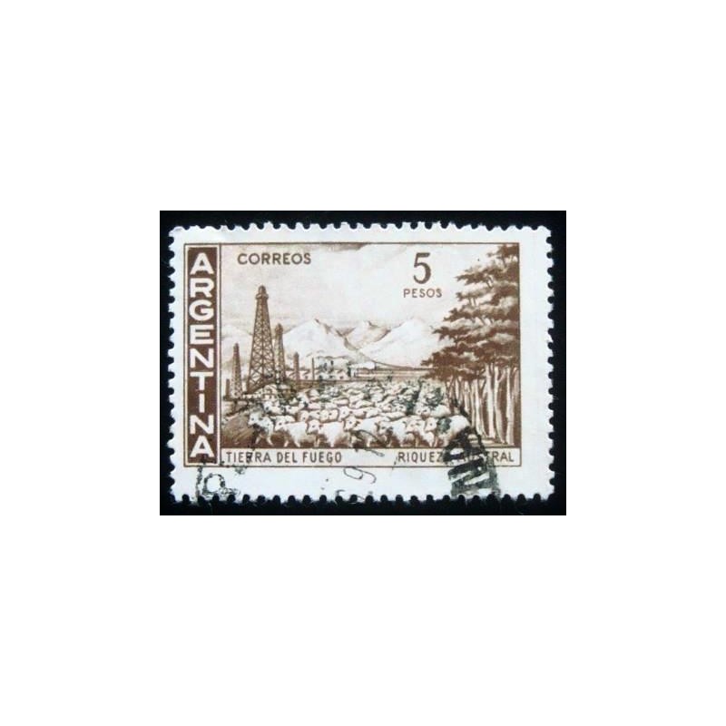 Imagem similar à do selo postal da Argentina de 1970 Tierra del Fuego