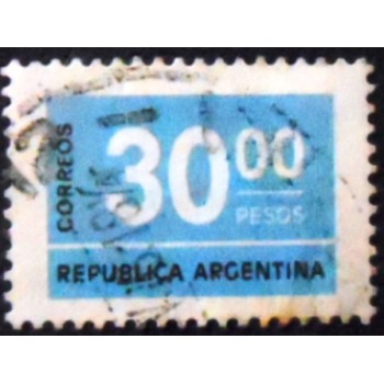 Imagem similar à do selo postal da Argentina de 1976 Numeral  30 U