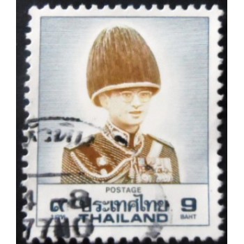 Selo postal da Tailândia de 1989 King Bhumibol Adulyadej