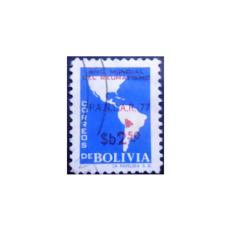 Selo postal da Bolívia de 1978 World Rheumatism Year