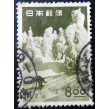 Selo postal Japão 1951 Zao Mountain Park