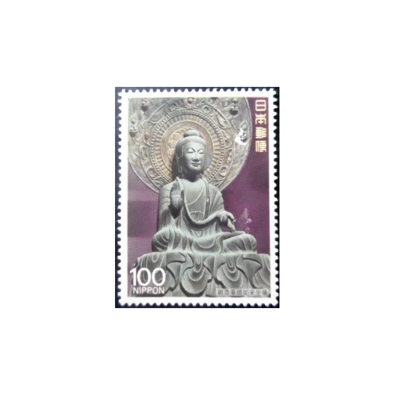 Selo postal Japão 1989 Yakushi Nyorai M