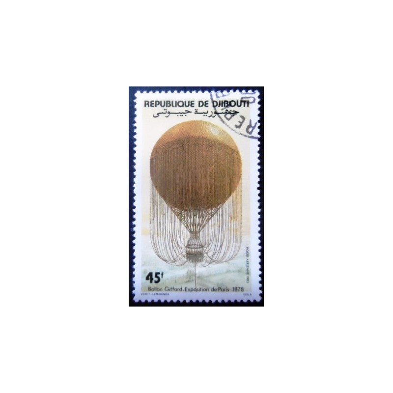 Selo postal de Djibouti de 1983 Giffard Paris 1878