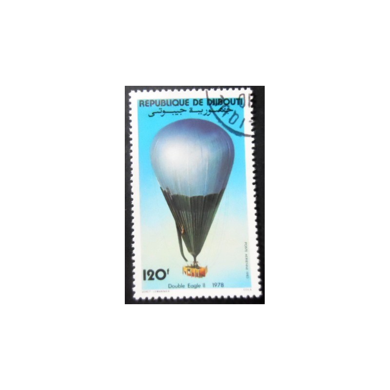 Selo postal de Djibouti de 1983 Double Eagle II 1978