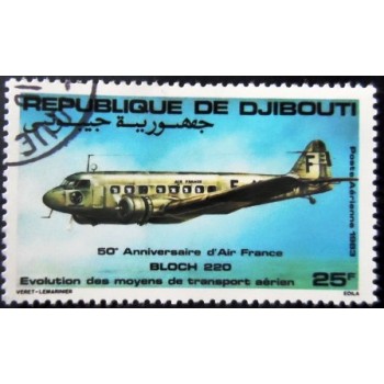 Selo postal de Djibouti de 1983 Bloch 220