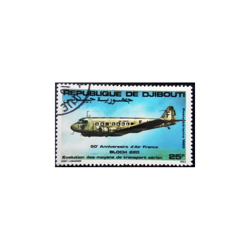 Selo postal de Djibouti de 1983 Bloch 220