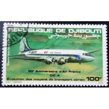 Selo postal de Djibouti de 1983 DC 4