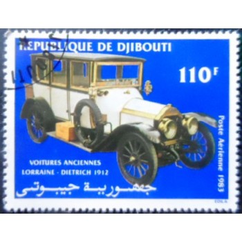 Selo postal de Djibouti de 1983 Lorraine-Dietrich 1912