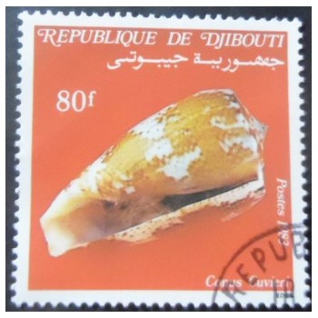 Selo postal de Djibouti de 1983 Cuvier's Cone