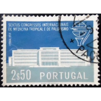 Selo postal de Portugal de 1958 Institute for Tropical Medicine U