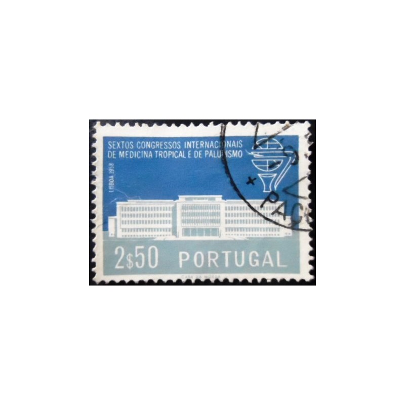 Selo postal de Portugal de 1958 Institute for Tropical Medicine U