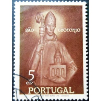 Imagem similar á do selo postal de Portugal de 1958 St. Theotonius 5