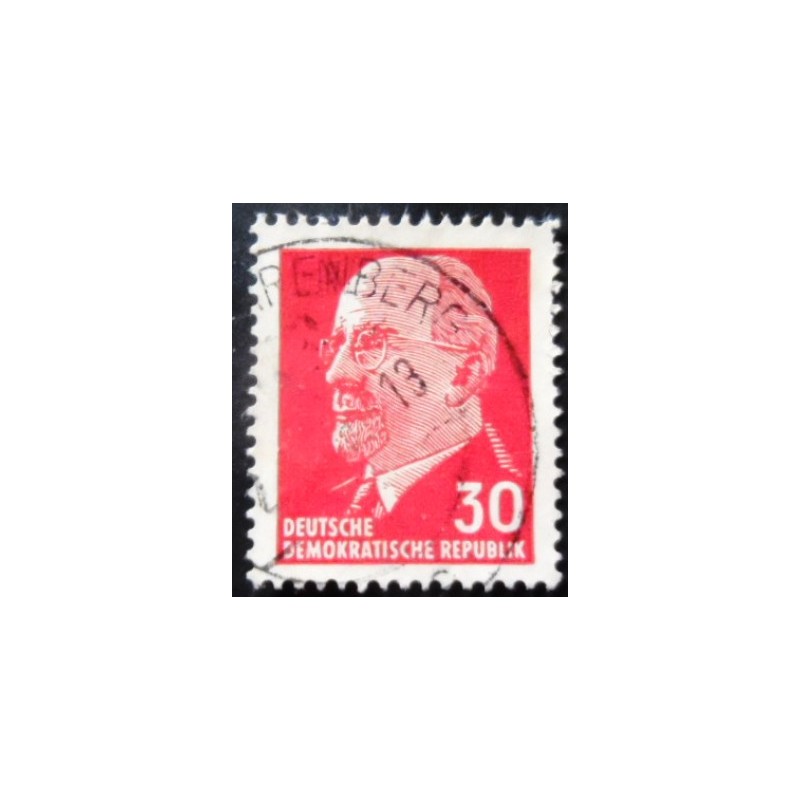 Selo postal da Alemanha Oriental de 1963 Walter Ernst Paul Ulbricht 30