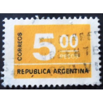 Selo postal da Argentina de 1976 Numeral 5