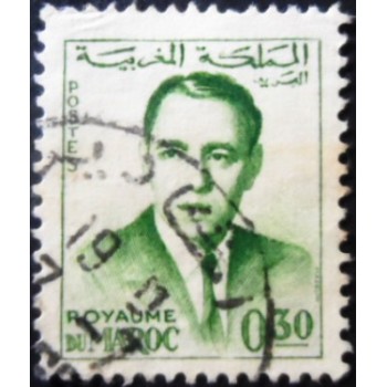 Selo postal do Marrocos de 1962 King Hassan II 30