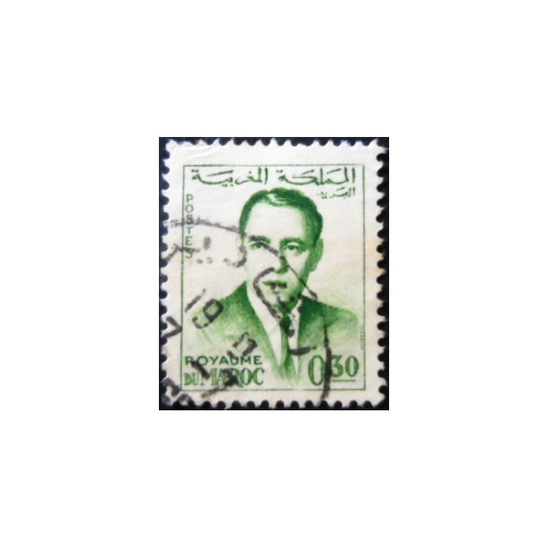 Selo postal do Marrocos de 1962 King Hassan II 30