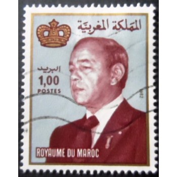 Imagem similar à do selo postal do Marrocos de 1983 King Hassan II 1
