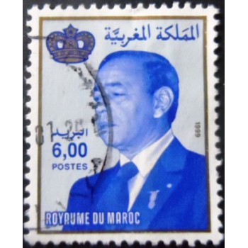 Selo postal do Marrocos de 1999 King Hassan II 6