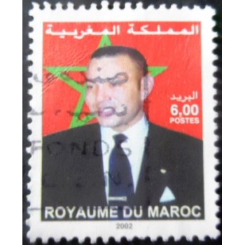 Selo postal do Marrocos de 2002 King Mohammed VI